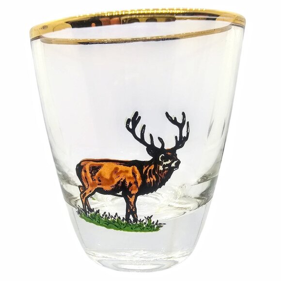 Ruhrglas Wildlife Game Mini Shot Glasses Boar Pheasant Buck Hawk Doe - Picture 5 of 14